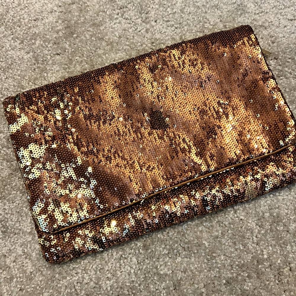 BCBG Sequin clutch